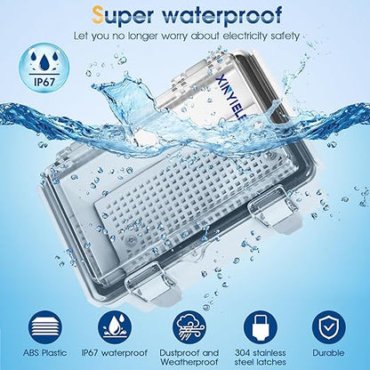 Waterproof Outdoor Project ABS Plastic Junction Box IP67 Weatherproof Dustproof - Image 2