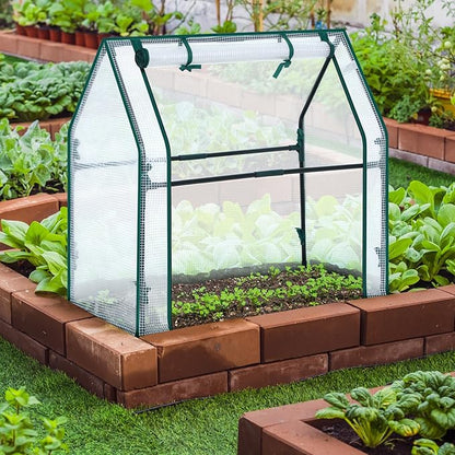 Mini Greenhouse for Indoor Outdoor: Ohuhu Tabletop Portable Green House - Image 5