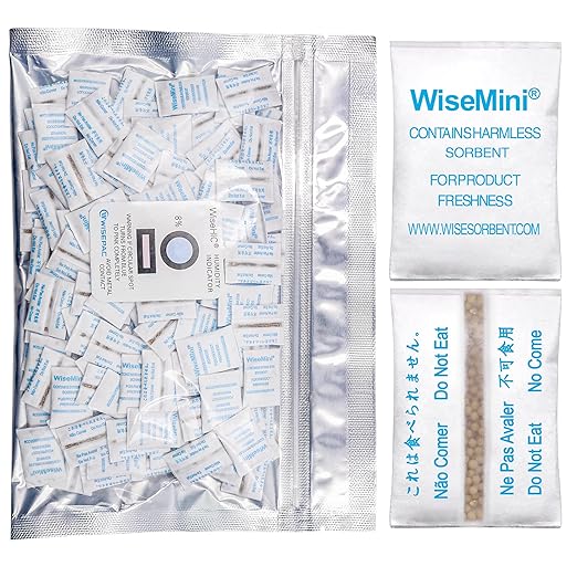 1 Gram 100 Pack Molecular Sieve Packets, Dessicant Packets, Dessicant Packs by Wisesorb