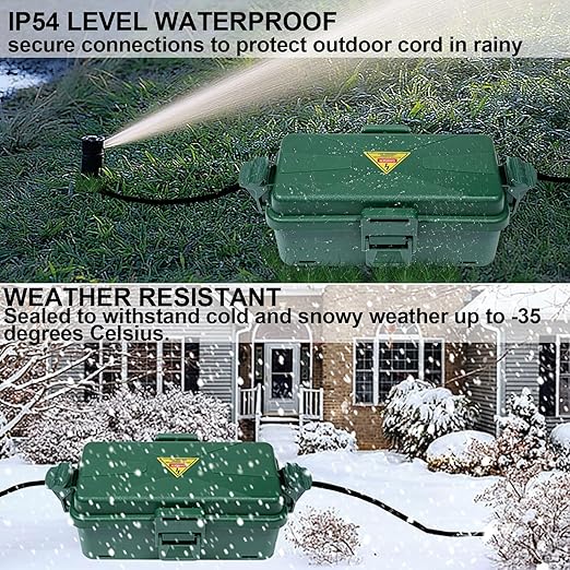 Outdoor Electrical Box Waterproof IP54 Extension Cord Cover Wall-Hangable Box - Image 5