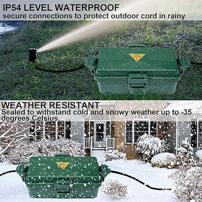 Outdoor Electrical Box Waterproof IP54 Extension Cord Cover Wall-Hangable Box - Image 5