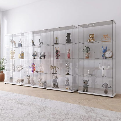 Yoluckea 4 Shelves Glass Display Cabinet - Image 5