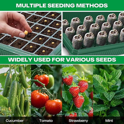 Seed Starter Tray with Grow Light & Heating Mat, 68℉-113℉ Adjustable, 40-Cell - Image 6
