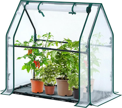 Mini Greenhouse for Indoor Outdoor: Ohuhu Tabletop Portable Green House by Ohuhu