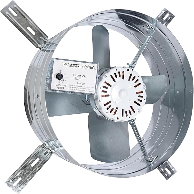 iLiving ILG8G14-12T Automatic Gable Mount Attic Ventilator Fan - Image 2