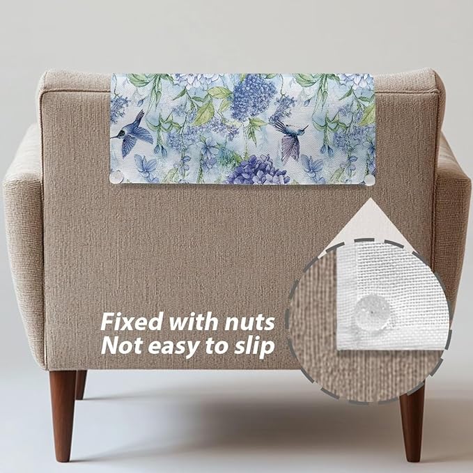 Hummingbird Floral Recliner Cover - Image 4