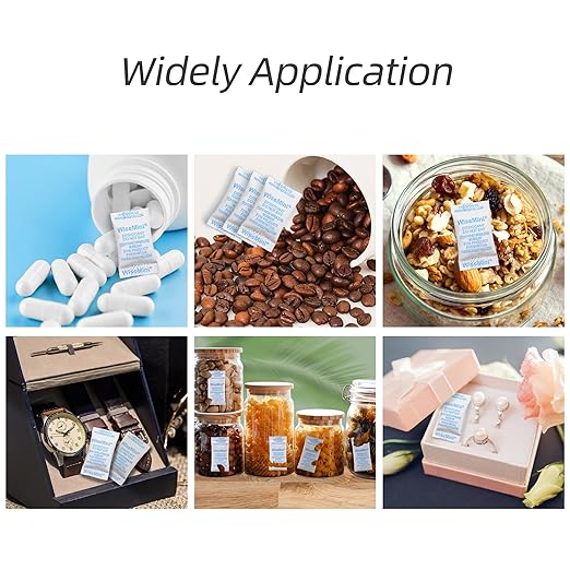 1 Gram 100 Packs Silica Gel Packets, Silica Packets, Food Grade Dessicant - Image 4