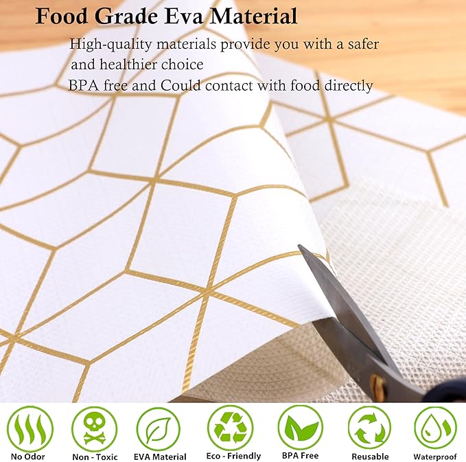 Shelf Liners for Kitchen Cabinets 24 Inch Wide X 20 Ft Non Adhesive Cabinet - Image 6