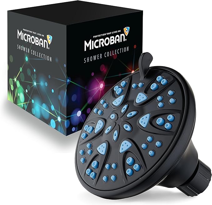 AquaDance Antimicrobial – Anti-Clog High-Pressure 6-Setting Head - Image 2
