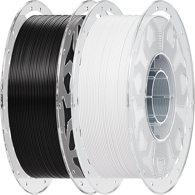 Creality 2 kg Black & White PLA 1.75mm Filament, 3D Printer Filament Bundle by Creality
