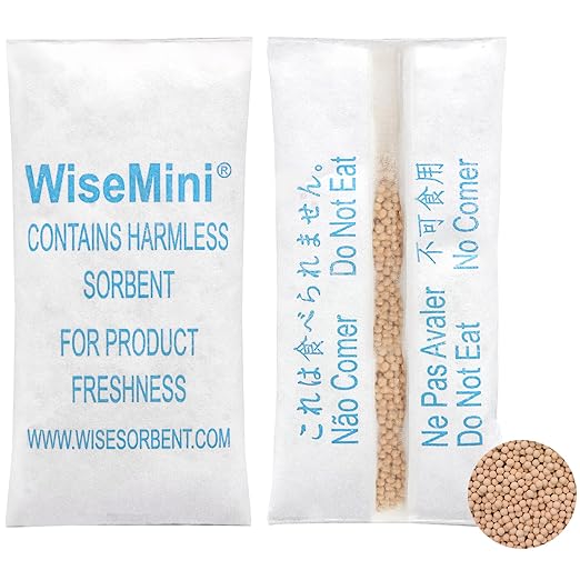 3 Gram 1000 Pack Molecular Sieve Packets, Dessicant Packets, Dessicant Packs by Wisesorb