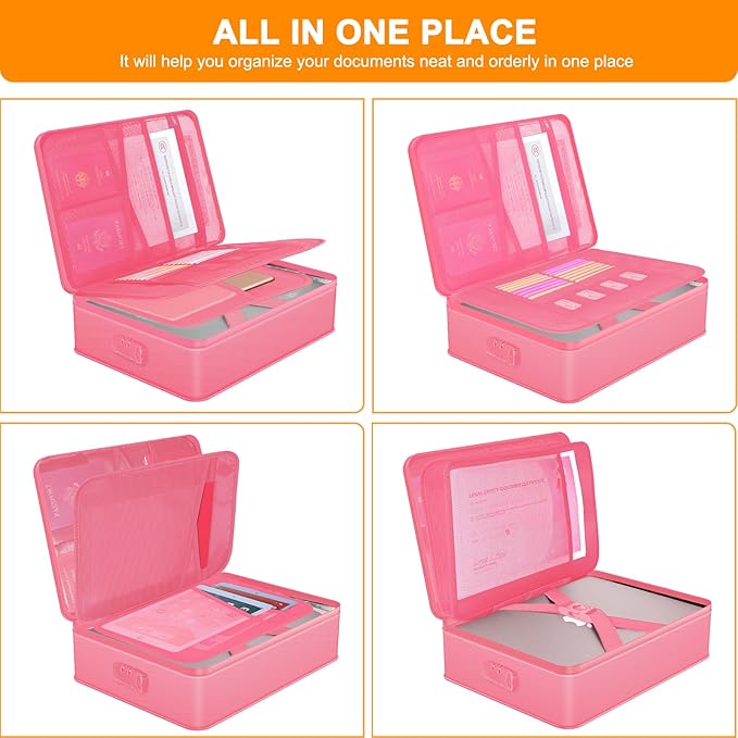 Document Organizer with 5200℉ Heat Insulated, 16.1"x11.4"x4.3" Waterproof and - Image 3
