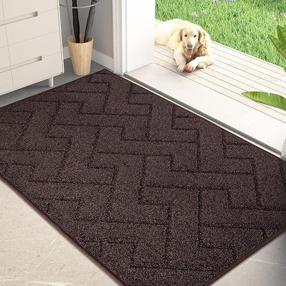 PURRUGS Dirt Trapping Door Mat 32" x 47", Non-Slip Machine Washable Entry Rug by PURRUGS