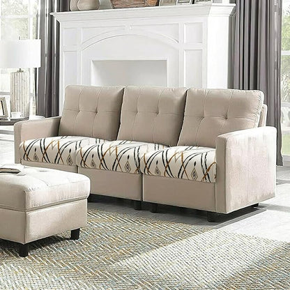 Fuloon Sofa Cushion Covers, Stretch Printed Seat Cushion Cover Couch Seat - Image 9