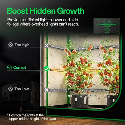 VIVOSUN Lumaray LED Grow Light Bars 16”, Full Spectrum Side Lighting - Image 5