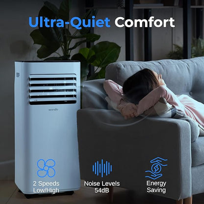 SereneLife Portable Conditioner, 8000 BTU 3-in-1 Compact Standing Air - Image 4
