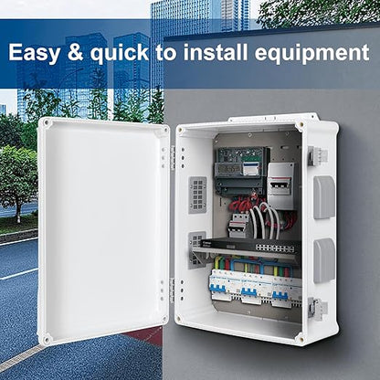 Outdoor Electrical Junction Box, ABS Water Resistant Enclosure - Image 2