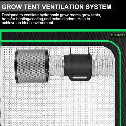 MELONFARM Air Filtration Kit, 8 Ft Ducting & Rubber Coupler, Air Cooling and - Image 9