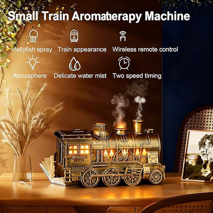 Valentine's Day Train Humidifier 300ml, Dual Mist Outlets Cool Mist Diffuser - Image 5