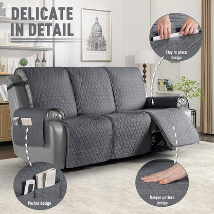 TAOCOCO 100% Waterproof Recliner Cover, Non-Slip Washable Reclining Couch Cover - Image 6