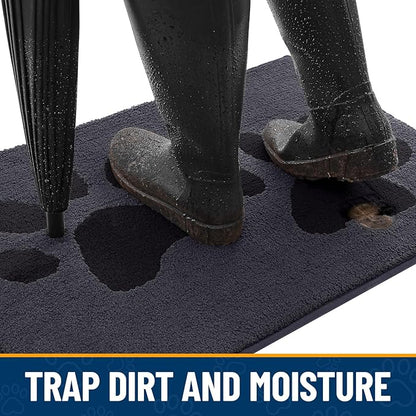 Smiry Dog Door Mat for Muddy Paws, Absorbs Moisture and Dirt, Low-Profile - Image 2