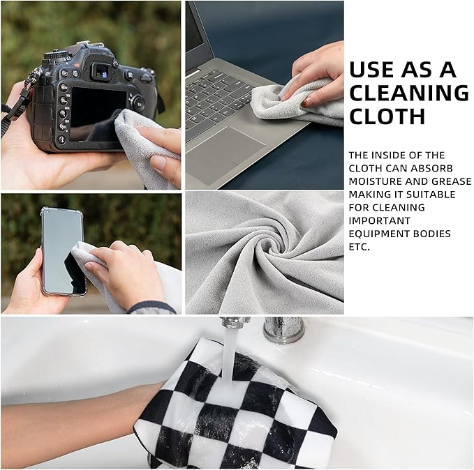 Camera Wrap, Anti-Scratch Lens Protective Wrap pouche, Magic Self-Adhesive Cloth - Image 6