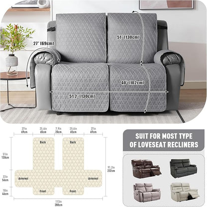 TAOCOCO 100% Waterproof Recliner Cover, Non-Slip Washable Reclining Couch Cover - Image 3
