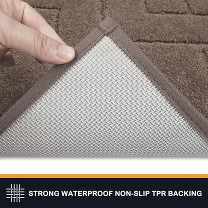 PURRUGS Dirt Trapping Door Mat 48" x 48", Non-Slip Machine Washable Entry Rug - Image 4