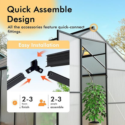 8X10FT Green Houses for Outside - Image 7
