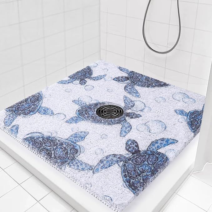 HOMBYS Square Shower Mat Non Slip, Shower Mat by HOMBYS