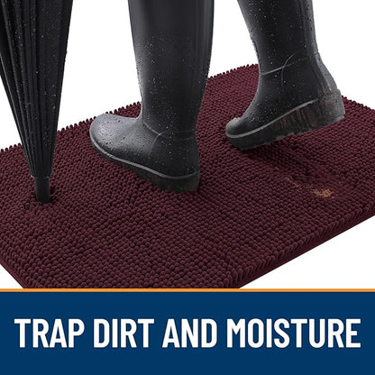 OLANLY Dog Door Mat for Muddy Paws 70x32, Absorbs Moisture and Dirt, Absorbent - Image 2