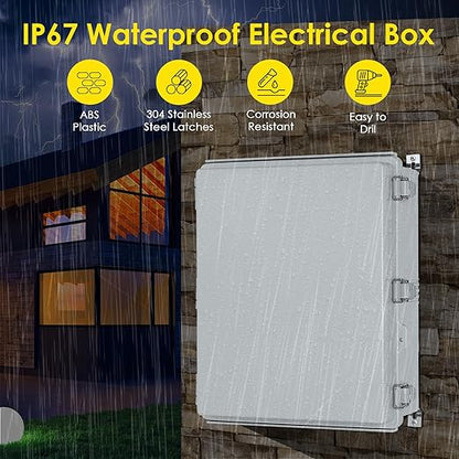 Waterproof Electrical Junction Box Outdoor, IP67 Plastic Weatherproof - Image 2