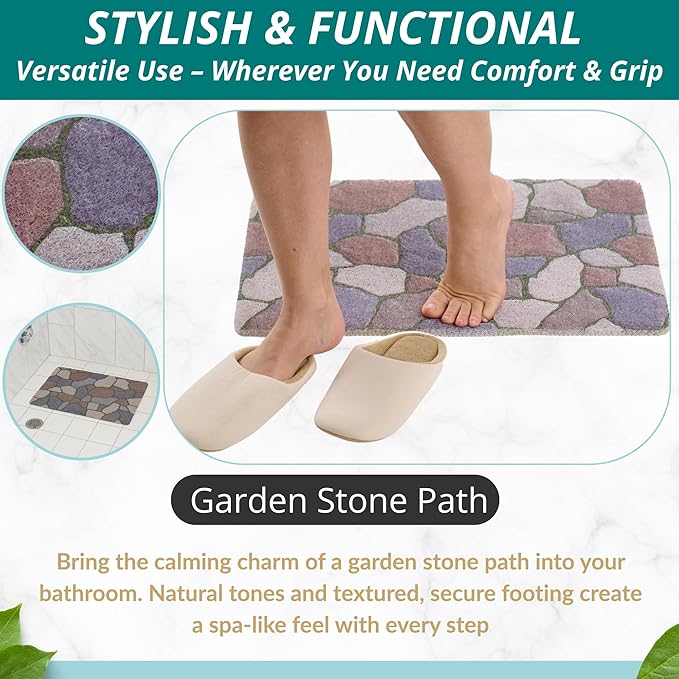 ENKOSI Loofah Non-Slip Shower and Bath Mat - Image 5