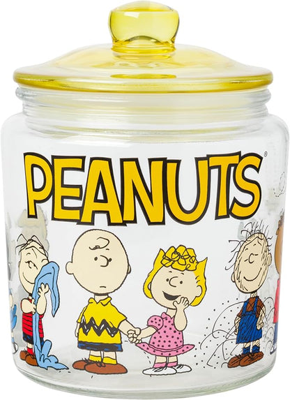 Silver Buffalo Peanuts Squad Featuring Charlie Brown, and Franklin Glass Cookie by SilverBuffalo