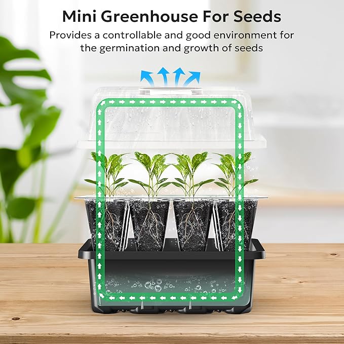 MIXC 10 Packs Seed Starter Tray Seed Starter Kit - Image 4