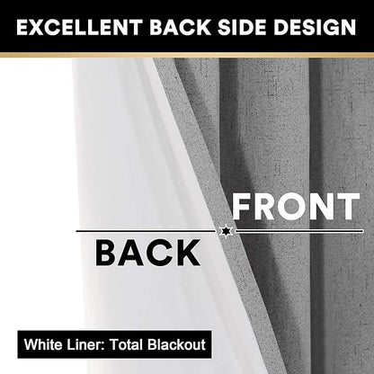 PrinceDeco Blackout Curtains for Bedroom 100% Blackout Thermal Insulated - Image 5