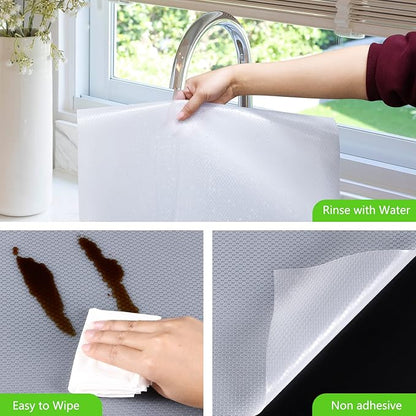 Shelf Liners for Kitchen Cabinet Refrigerator Liners Waterproof Kitchen - Image 3