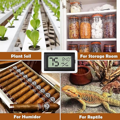 Reptile Thermometer and Humidity Gauge, Chameleon Cage, Tree Frog Terrarium - Image 7