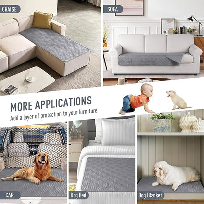 TAOCOCO 100% Waterproof Couch Cushion Cover Reversible Sofa Seat Cover - Image 5