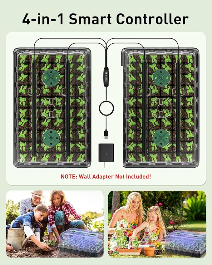Pawfly 2 Pack Seed Starter Kit, 120 Cells, Seed Starter Trays - Image 7