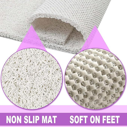 Shower Mats Non Slip for Elderly, 24x32’Lager Loofah Bath Mats for Shower - Image 4