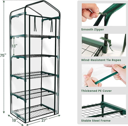 Worth Garden 5 Tier Mini Greenhouse - Image 6