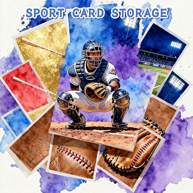 EXYGLO Trading Card Storage Box 25 Pack 700 Count 20pt, 14.2x4.1x3.2 Inch White - Image 6