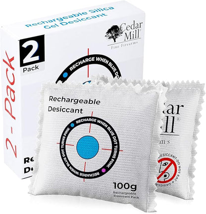 Rechargeable Desiccant Pack – Reusable Moisture Absorber by CedarMillFineFirearms