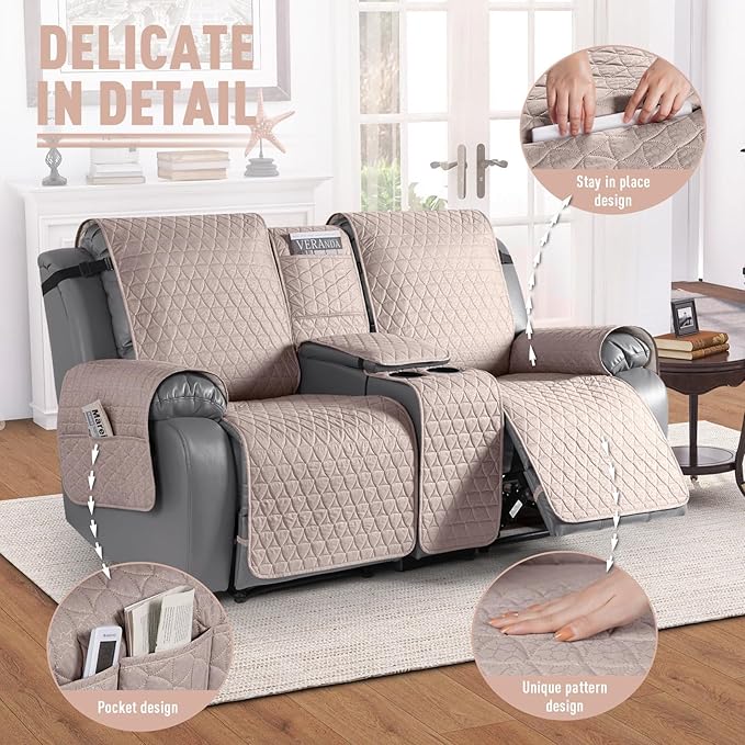 TAOCOCO 100% Waterproof Loveseat Recliner Couch Sofa Covers - Image 6