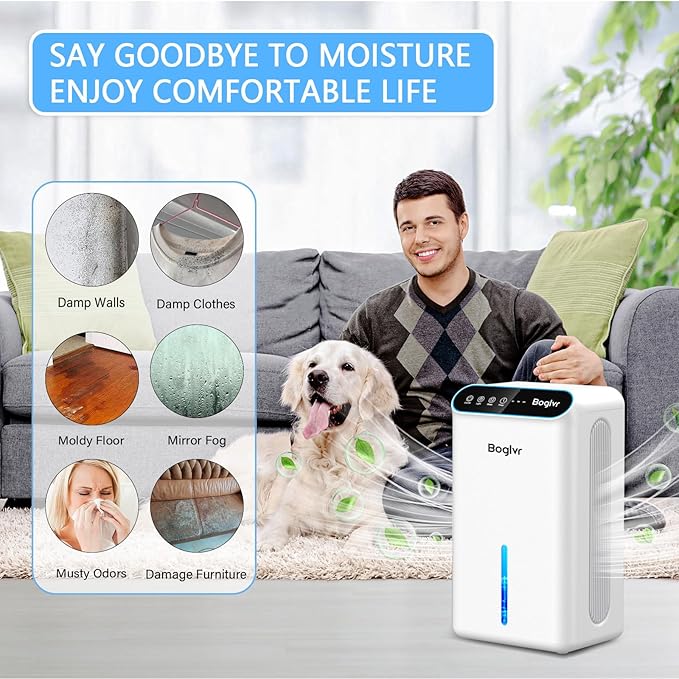 Dehumidifiers, Dehumidifier for Home Quiet Small Dehumidifier for Bedroom - Image 7