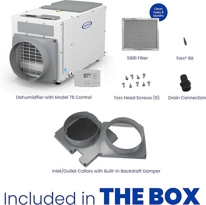 AprilAire E080 Pro 80-Pint Whole-House Dehumidifier + Model 76 Wall Mount - Image 4