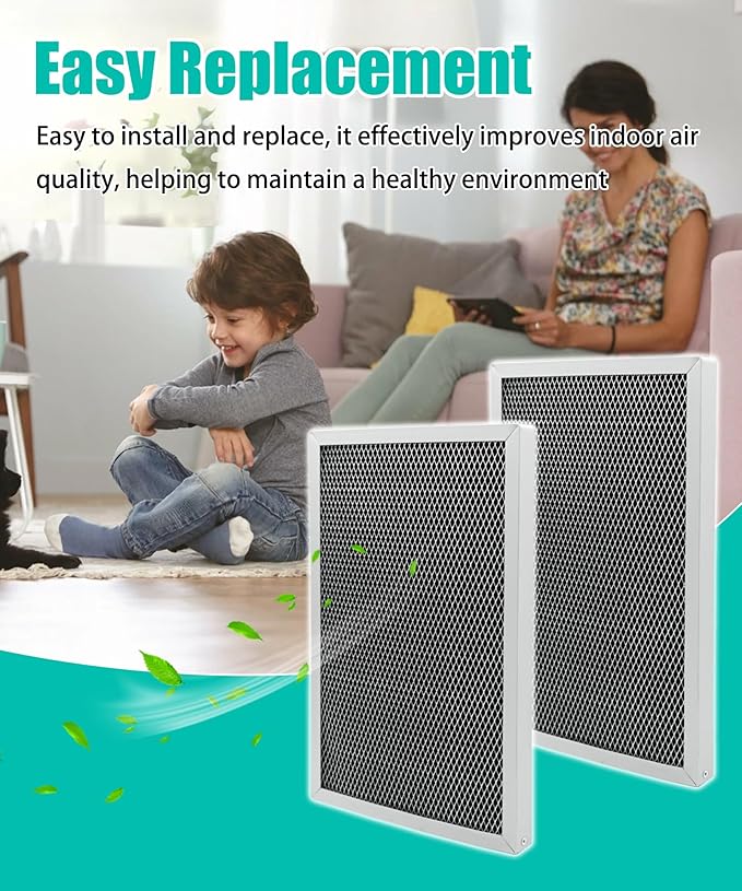 2 Packs Dehumidifier Replacement Filter MERV 8 Washable Compatible - Image 6