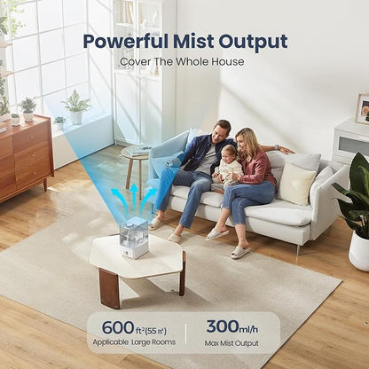 Humidifiers for Bedroom Large Room, Top Fill 6.5L Cool Mist Humidifier - Image 2