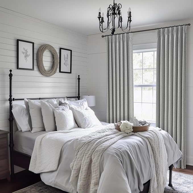 Gray 108 Inch Extra Long Curtains - Image 6